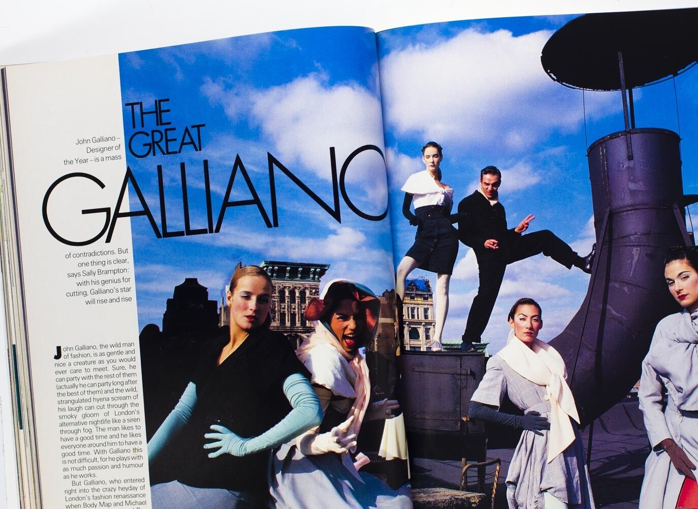 John Galliano MORRISSEY Veronica Webb NAOMI CAMPBELL Ann Duong ELLE magazine VTG