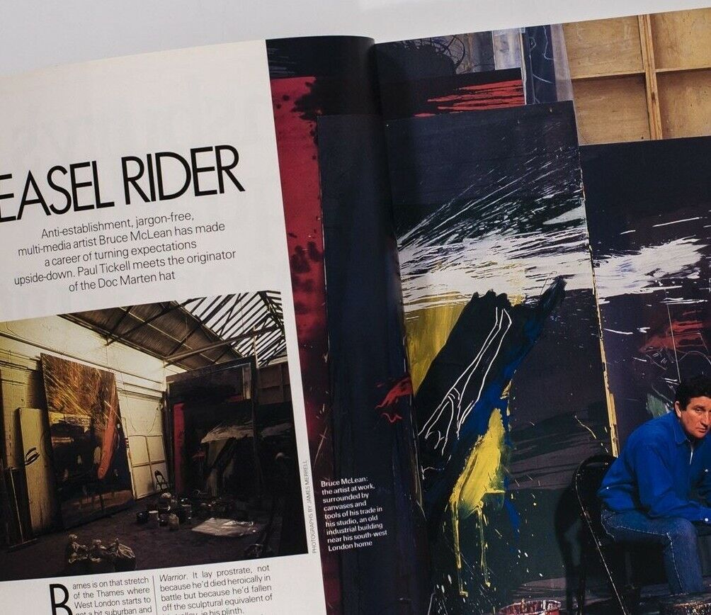 Estelle Lefebure NATASHA RICHARDSON Robert Palmer GIANNI VERSACE Elle 1987 April