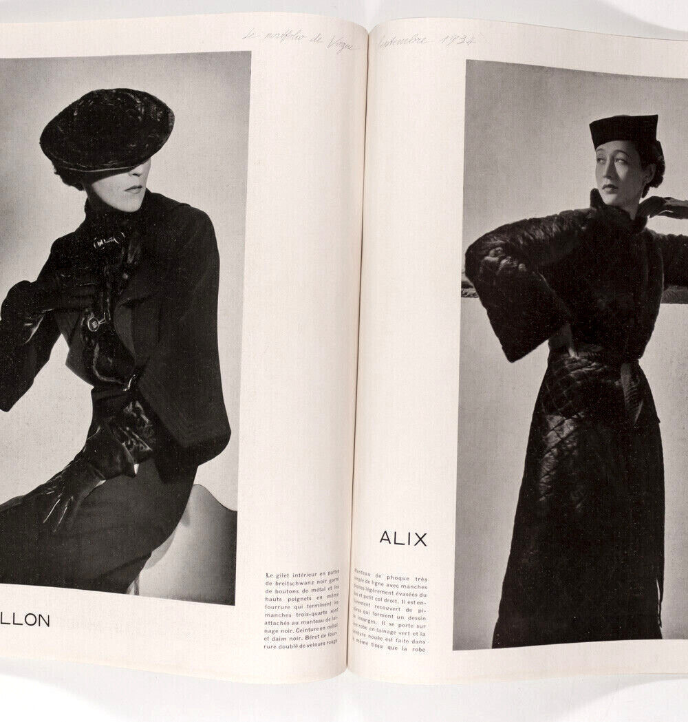 EDUARDO BENITO Schiaparelli LANVIN Rene Bouet-Willaumez PARIS VOGUE French vtg