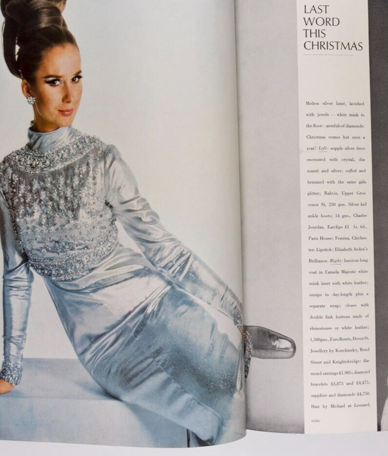 Brigitte Bauer RONAN O'CASEY Roman Polanski HARPERS Dec 1966 Skiwear HARDY AMIES