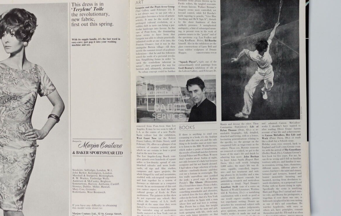 Veruschka JEAN SHRIMPTON Sonia Delaunay VOGUE February 1966 DUFFY Guy Bourdin UK