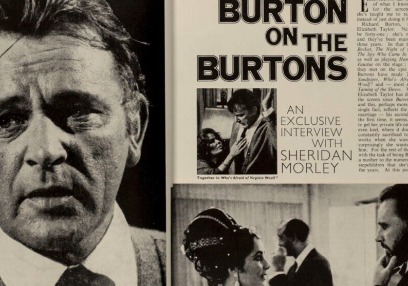 Elizabeth Taylor RICHARD BURTON Jill Kennington PAULENE Woman's Journal magazine