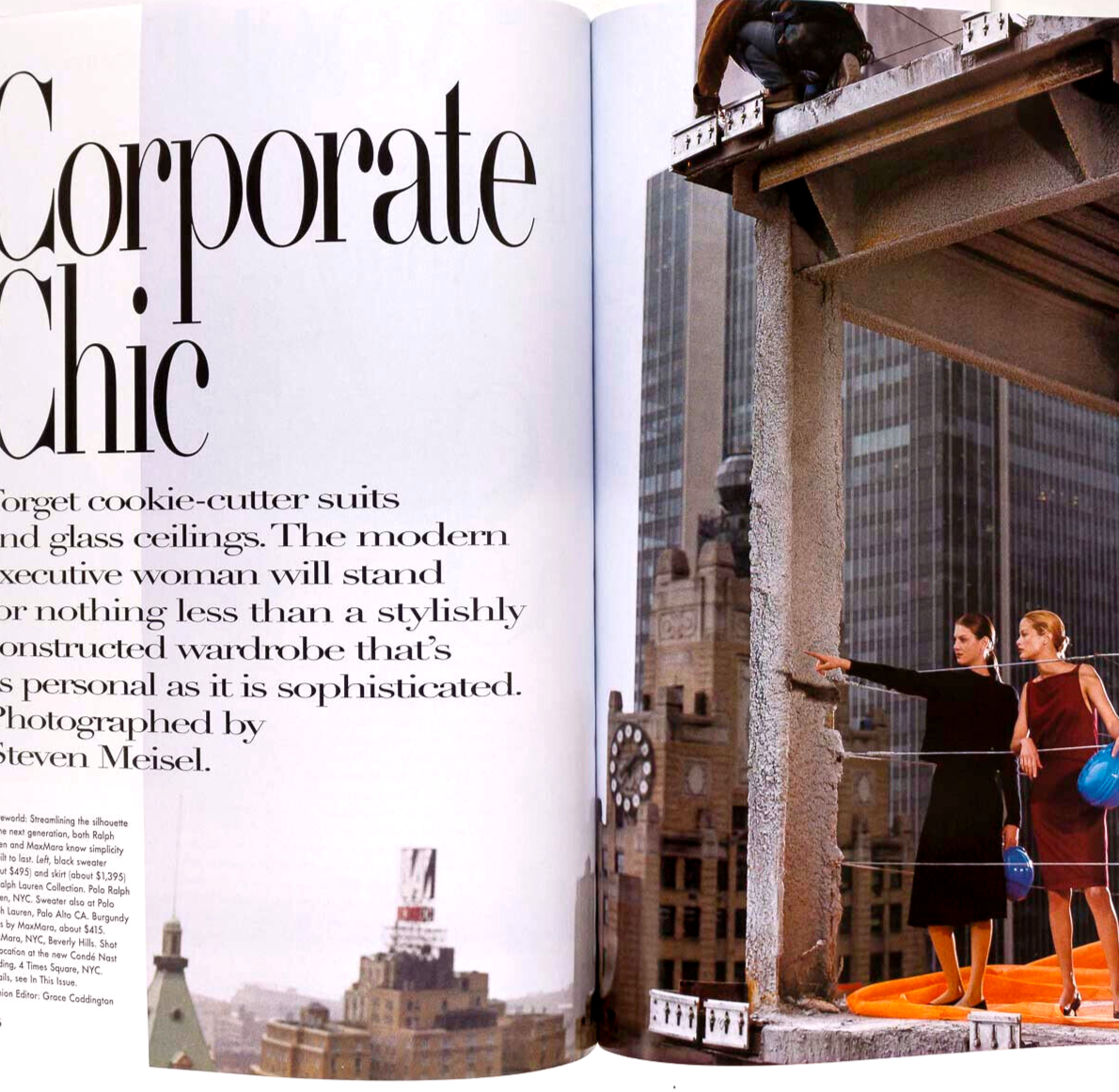 Carolyn Murphy AUDREY MARNAY Karen Elson VOGUE August 1998 Winona GOTHS Penn US