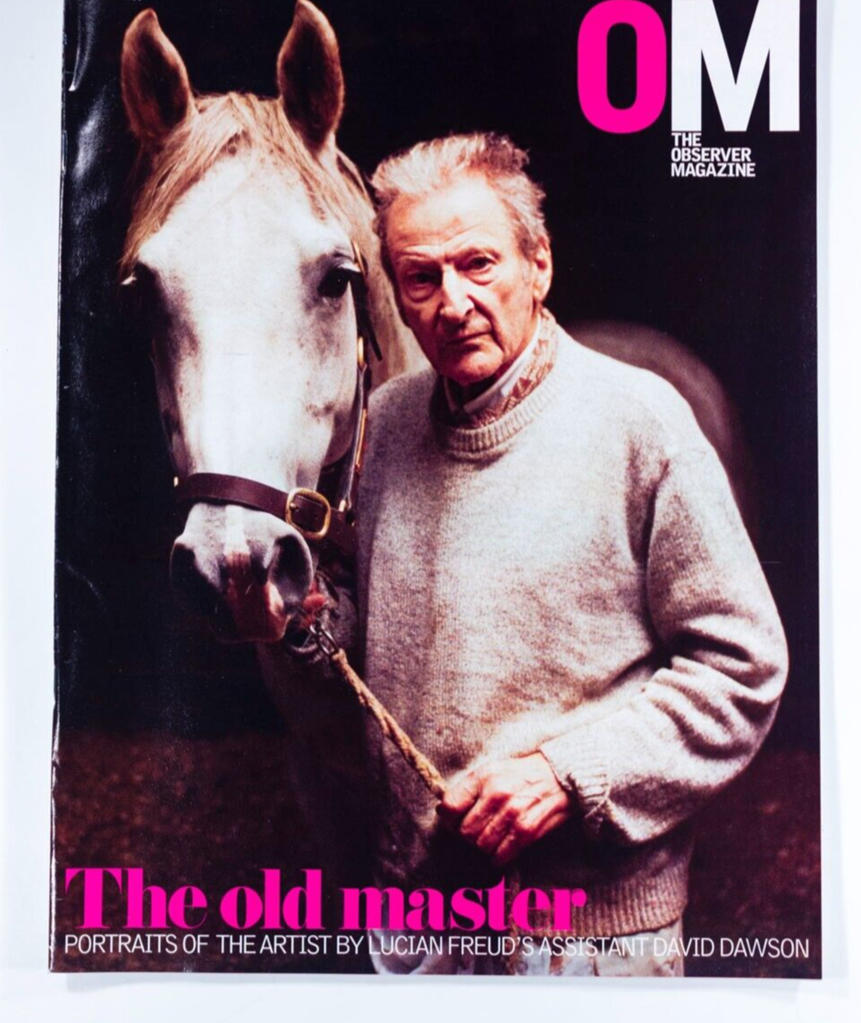 LUCIAN FREUD portraits of the artist by assistant DAVID DAWSON Observer magazine