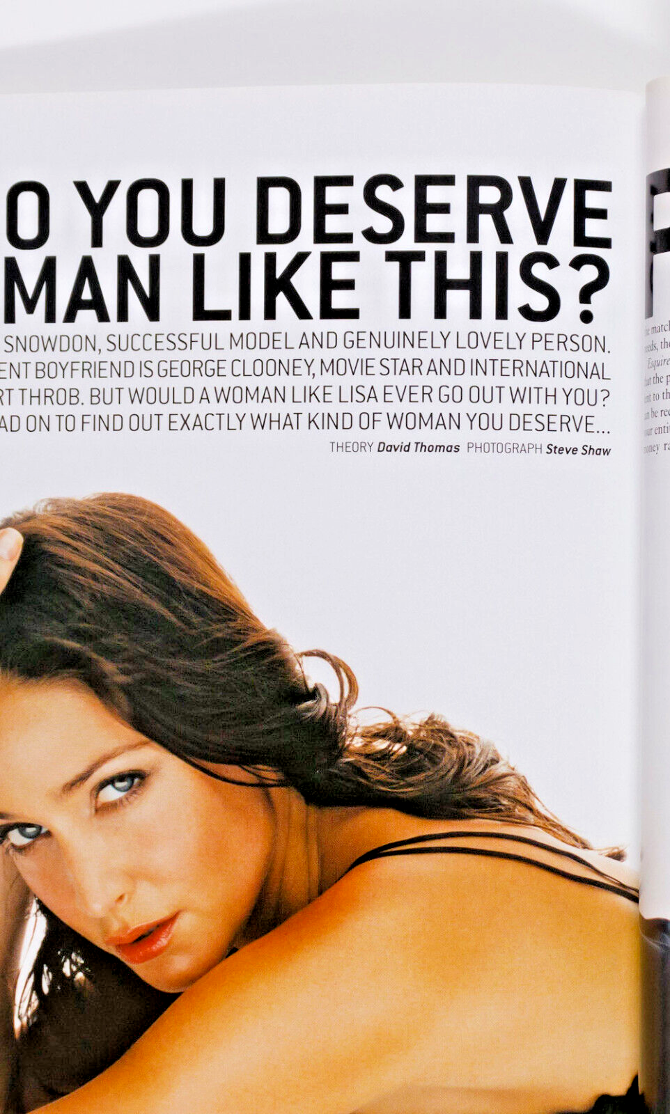 KATE BECKINSALE Lisa Snowdon BOB DYLAN Esquire June 2001 Alice Evans JAKE ARNOTT