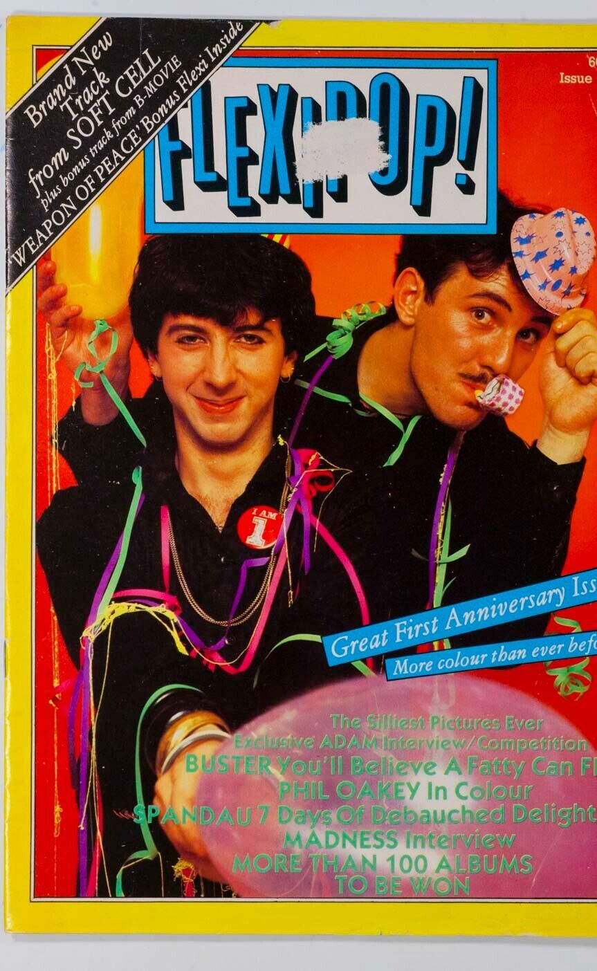 Softcell ADAM ANT Spandau BLOODVESSEL Madness OAKEY Sting LINX Flexipop magazine
