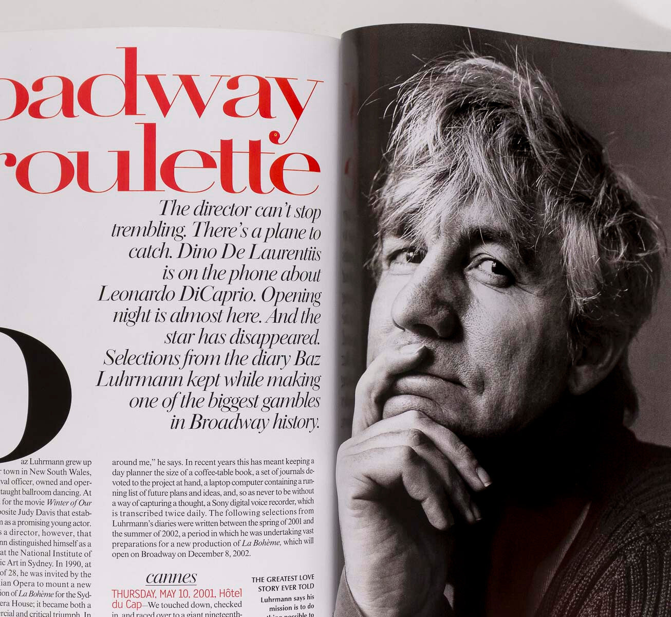 RENEE ZELLWEGER Catherine Zeta-Jones VOGUE magazine November 2002 Luhrmann VH1