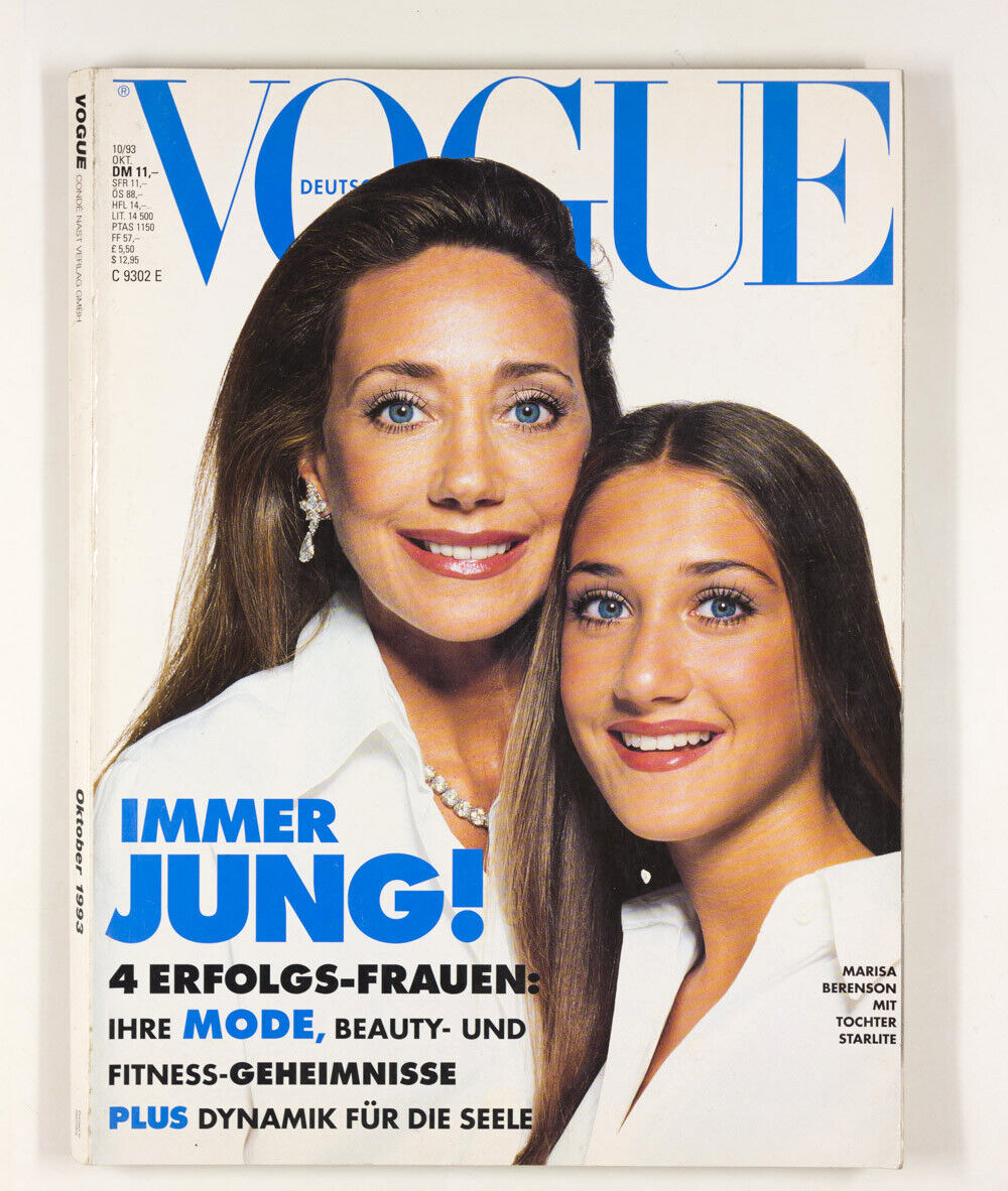 Marisa Berenson STARLITE RANDALL Vogue German DEUTSCH October 1993 90's fashion