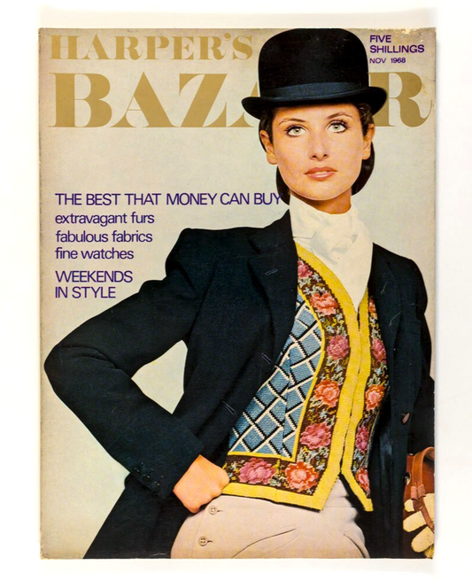 SANDRA PAUL Robin Lucienne Day WATCHES Ruth Freeman HARPERS BAZAAR November 1968