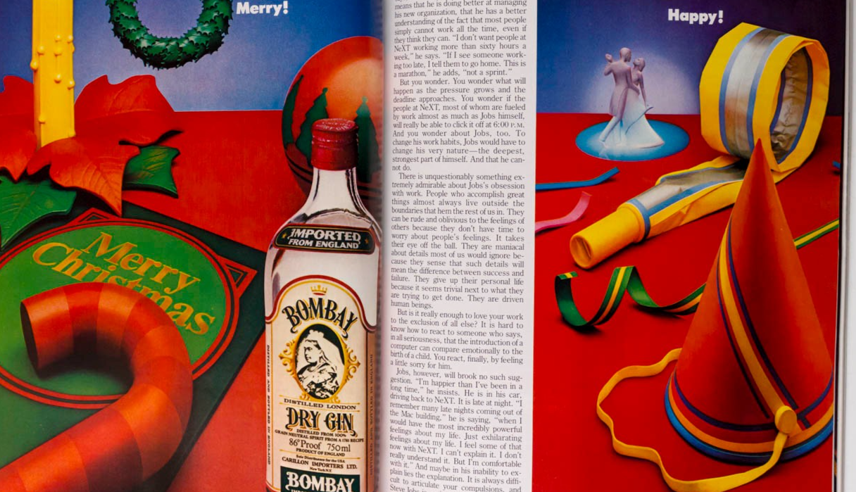 Steve Jobs BERNADETTE PETERS Debra Winger ESQUIRE MAGAZINE December 1986 Styron