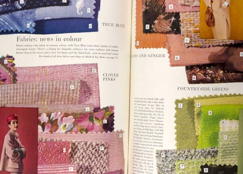 Norman Parkinson RENE BOUCHE Carroll Baker PIERRE BONNARD Vogue 1957 February UK