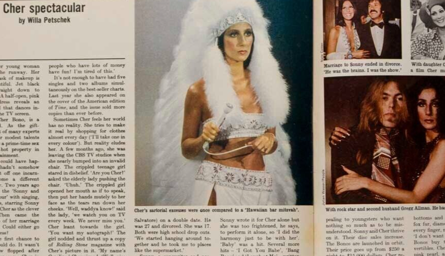 Cher ALAIN BOMBARD Cocaine OBSERVER magazine January 1976 Zeev Aram SHAKESPEARE