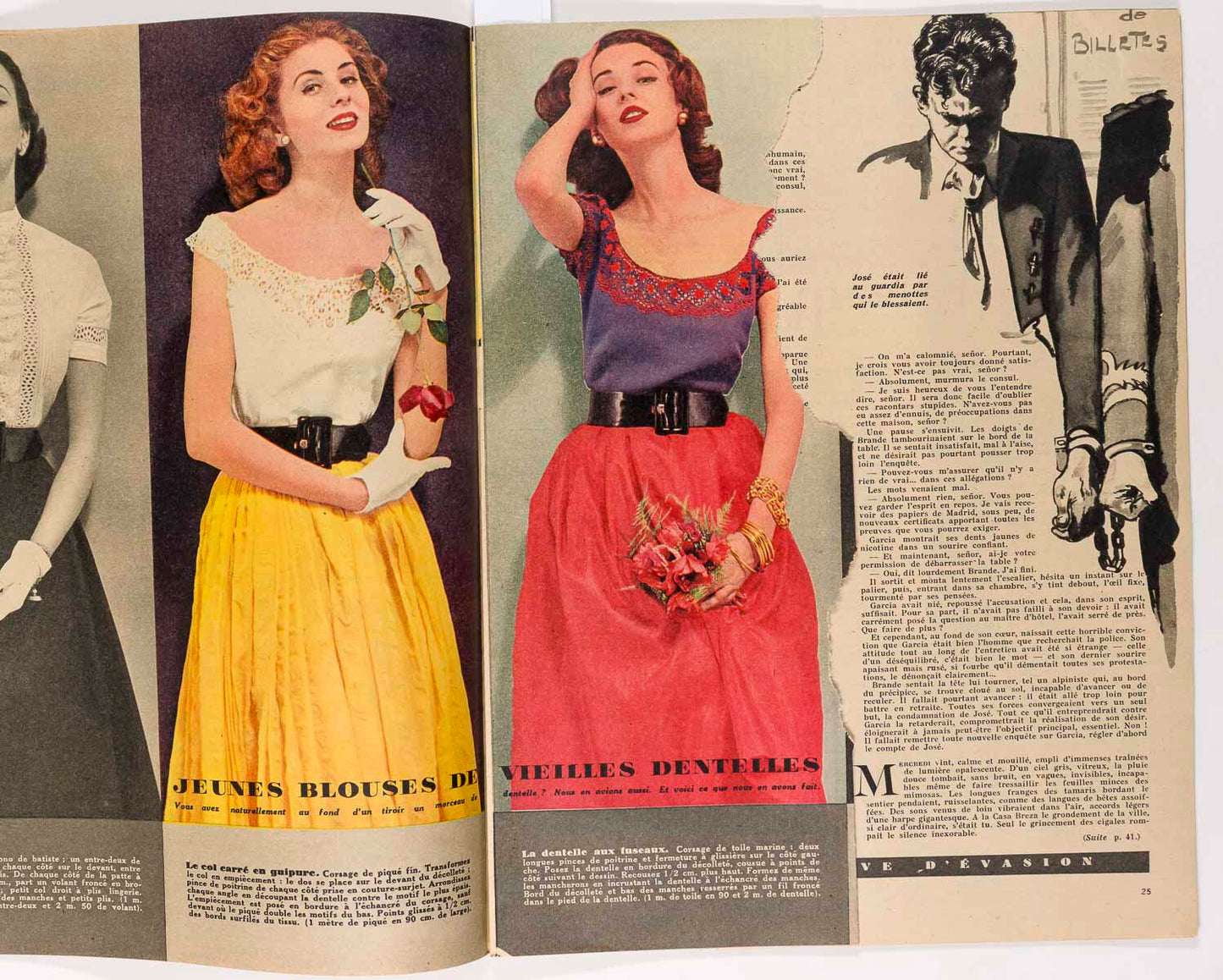 BRIGITTE BARDOT Suzy Parker BRASSAI Seville BETTE DAVIS French ELLE magazine 50s