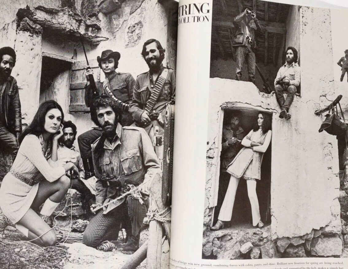 MAUDIE JAMES Guy Bourdin PATTIE BOYD  Vogue April 15th 1969  LINDA THORSON Rolex