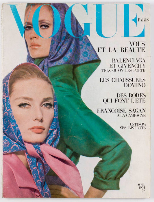 Tania Mallett USTINOV Fiona Campbell-Walter PARIS VOGUE 1964 Givenchy BALENCIAGA
