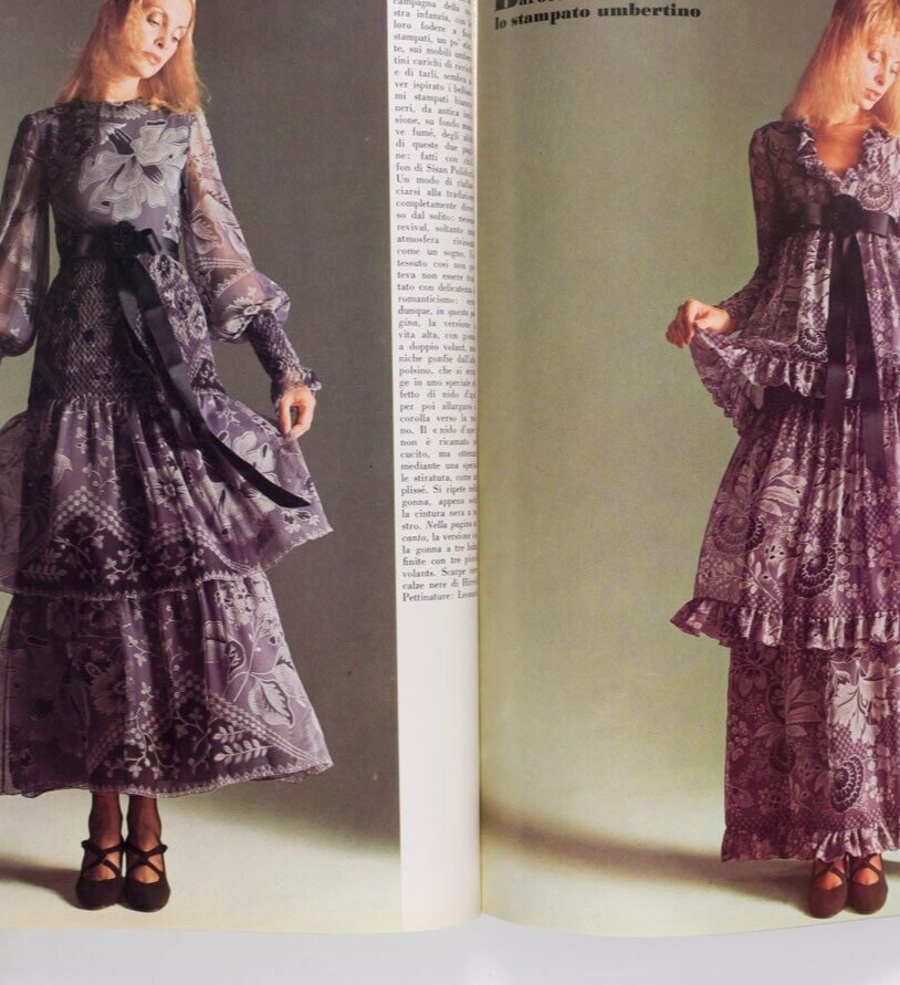Birgitta Ramang VERUSCHKA Marisa Berenson VOGUE ITALIA Sept 1970 Donna Mitchell