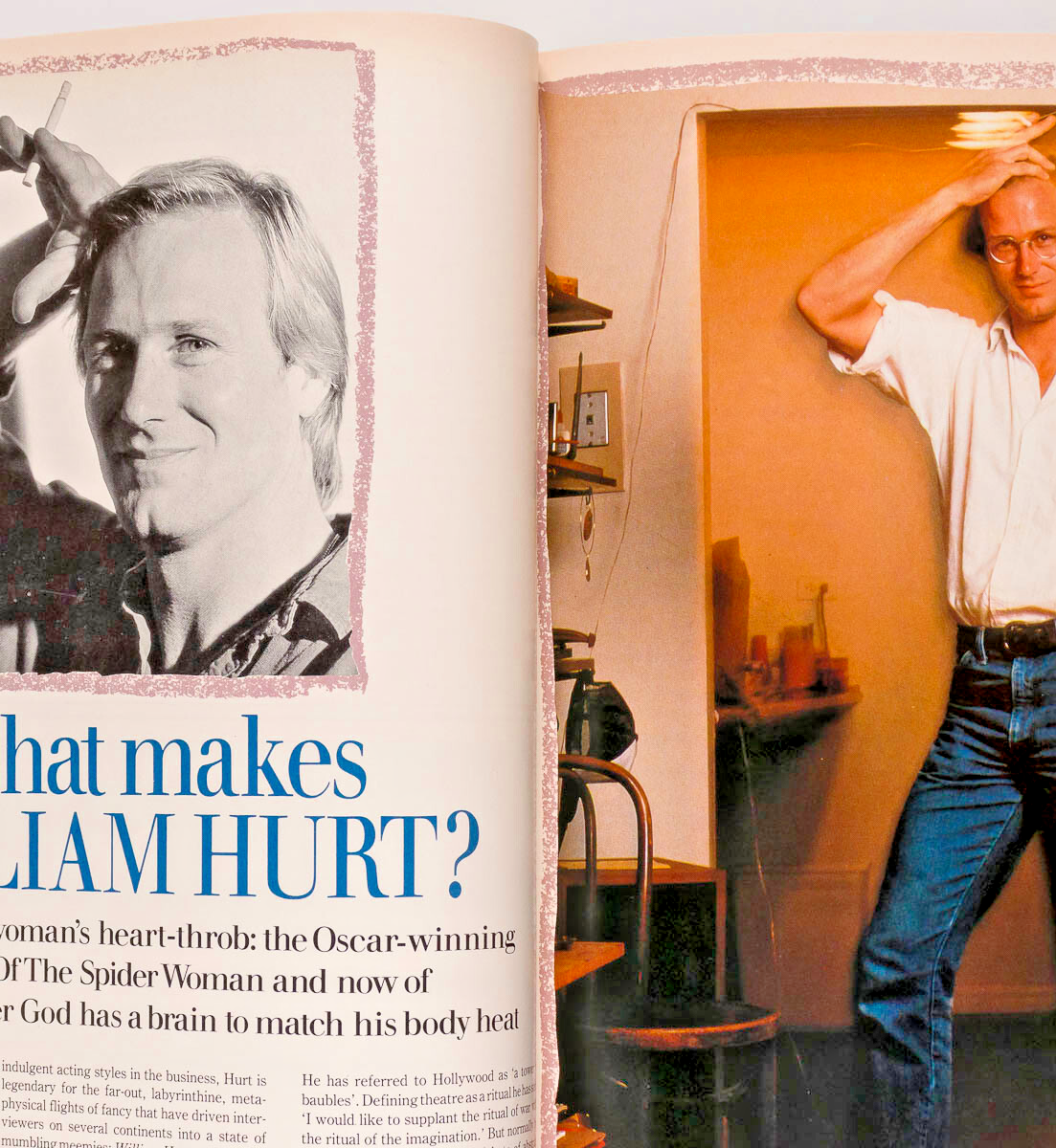 ANDIE MACDOWELL William Hurt NAOMI CAMPBELL Company magazine 1987 Talisa Soto UK