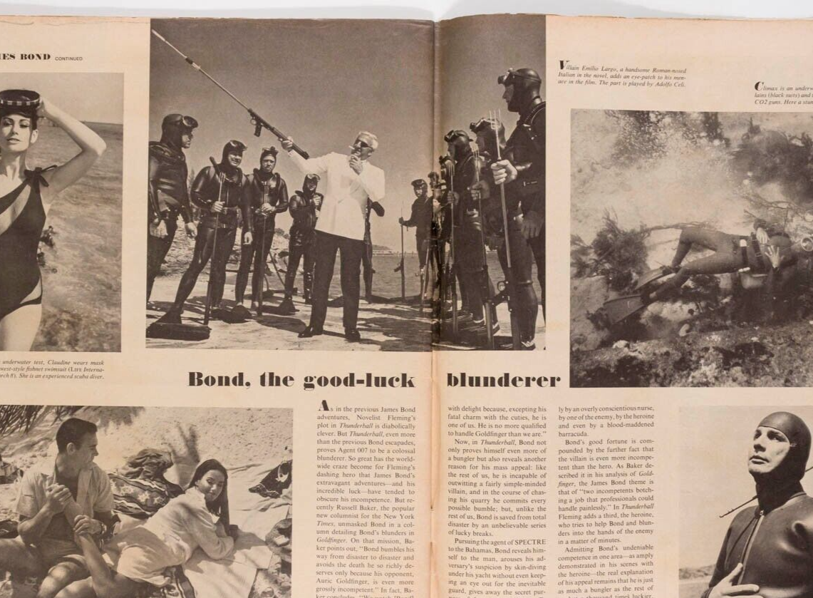 Claudine Auger SEAN CONNERY Loudon Wainwright LIFE May 1965 DIETRICH BONHOEFFER