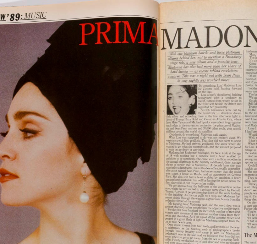 MADONNA Helen Mirren GLENN CLOSE Time Out January 1989 Madeleine Strindberg 960