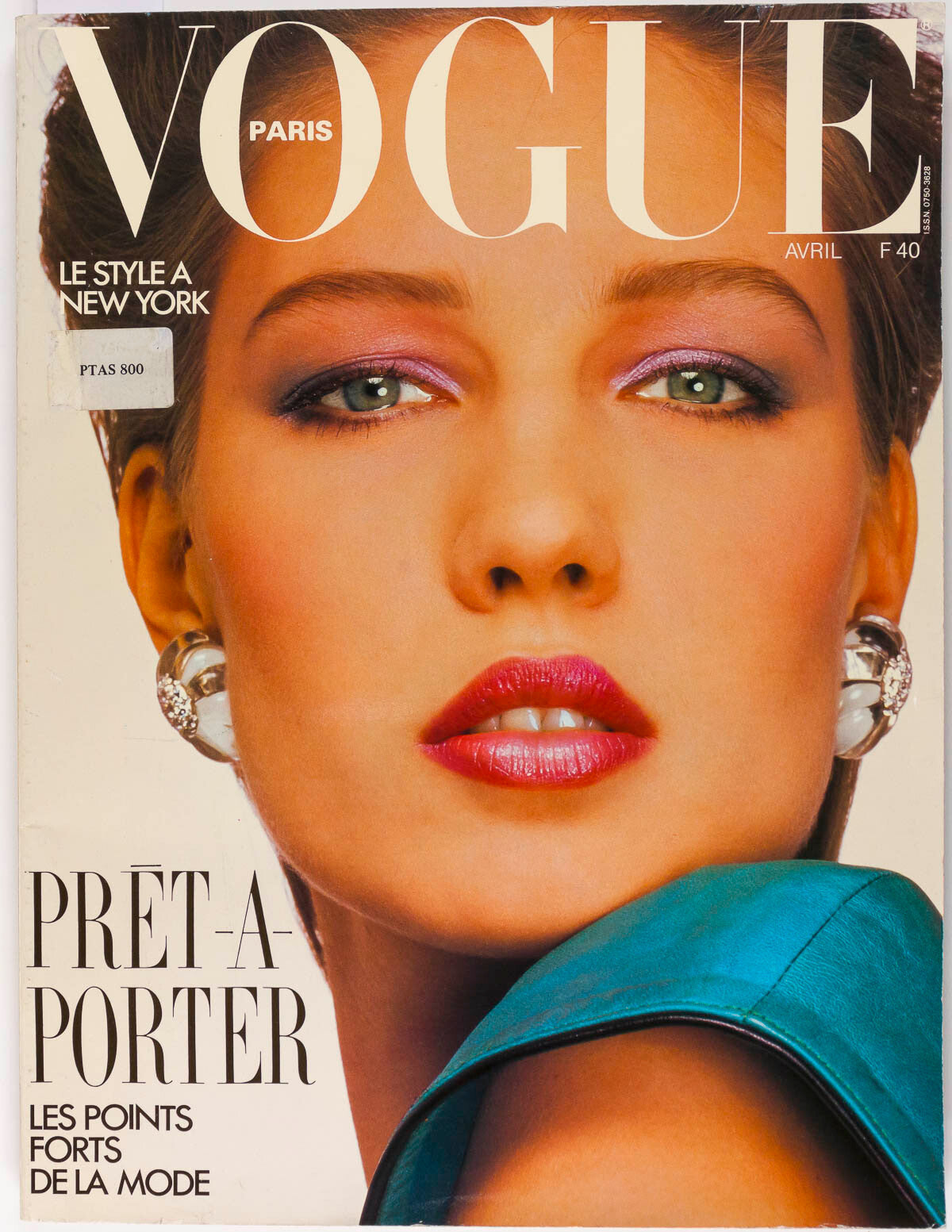 Renata Vackova GUY BOURDIN Sontag SIGOURNEY WEAVER Paris Vogue 1985 Picasso RTW