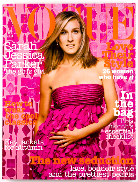 Sarah Jessica Parker HILARY RHODA Vogue magazine 2003 October SATC Diana Dondoe