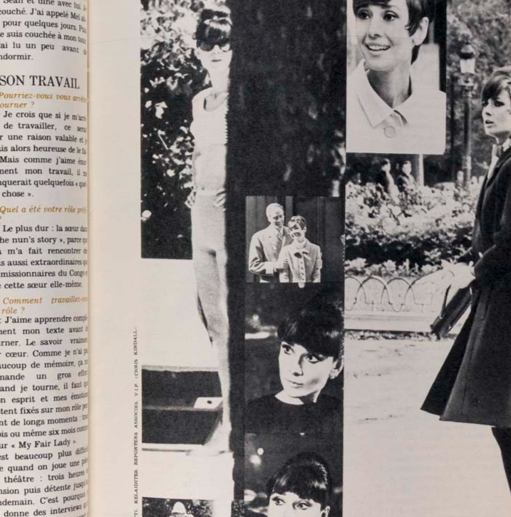 AUDREY HEPBURN Cecilia PETER KNAPP Elle magazine 21 April 1966 Chloe OP ART Dior