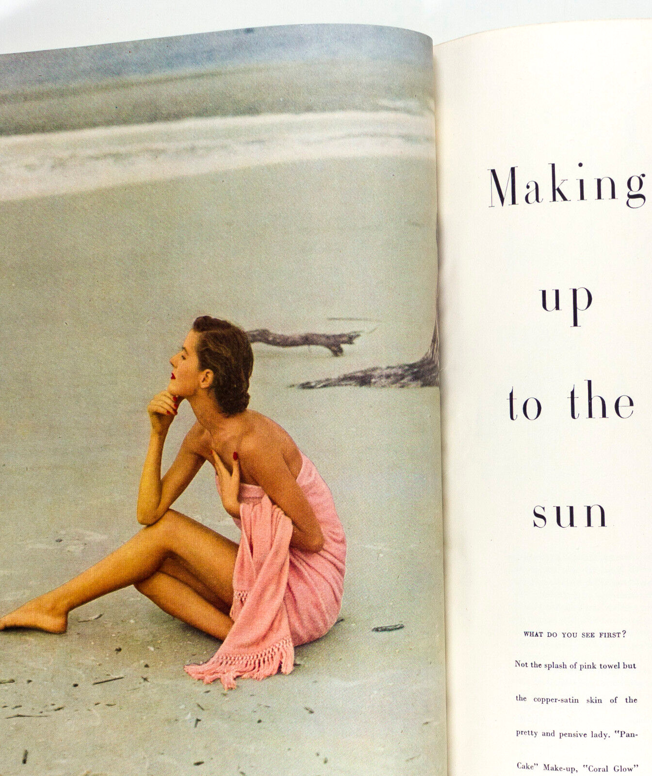ERWIN BLUMENFELD Doe Eye JEAN PATCHETT Vogue Beauty Book Spring 1950 Lee Miller