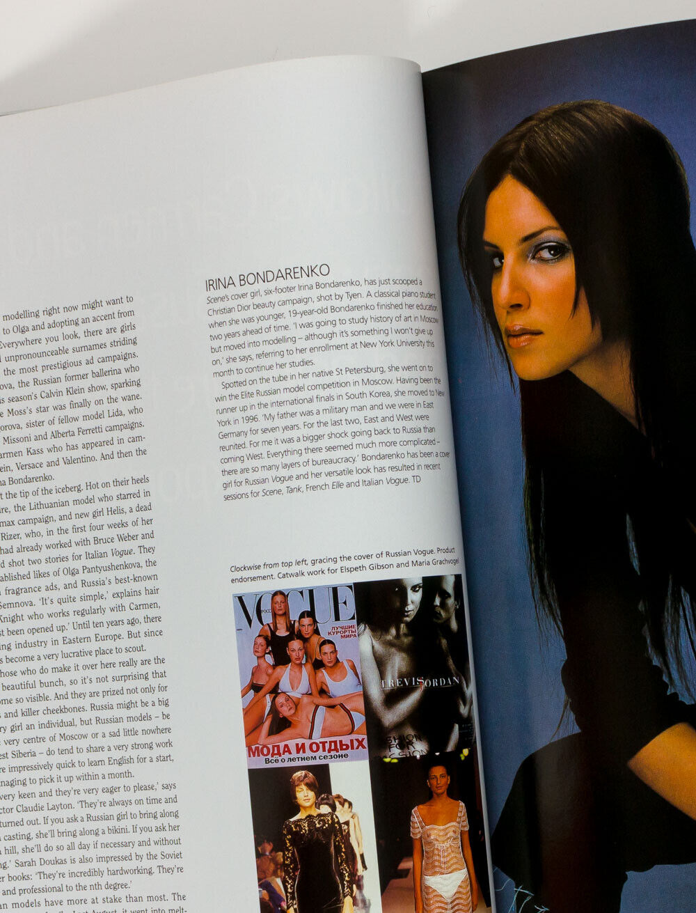 IRINA BONDARENKO Adrien Brody ELAINE CASSIDY Warwick Saint V&R Scene magazine UK