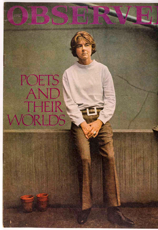 Rosemary Tonks THOM GUNN Ted Hughes PHILIP LARKIN Jane Bown UK Observer magazine