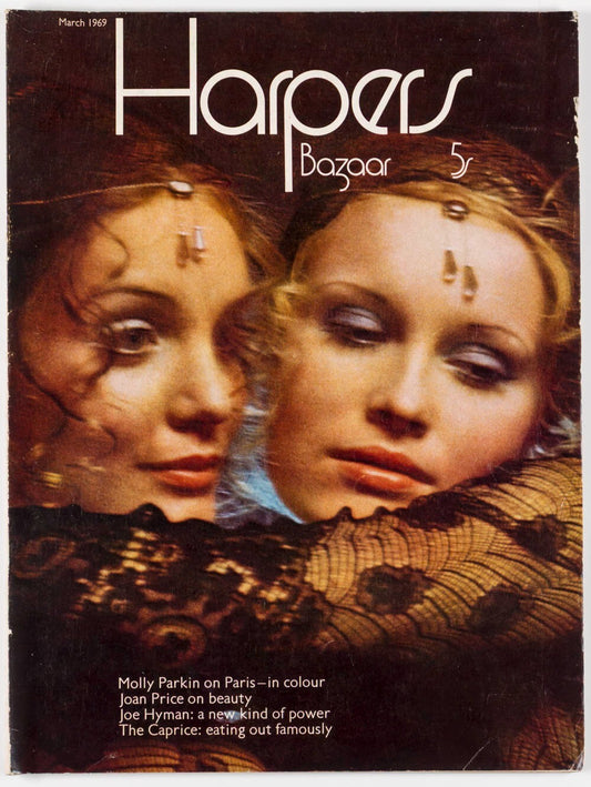Sarah Moon QUANT Peccinotti HARPER'S BAZAAR March 1969 Kellie Wilson RABANNE vtg