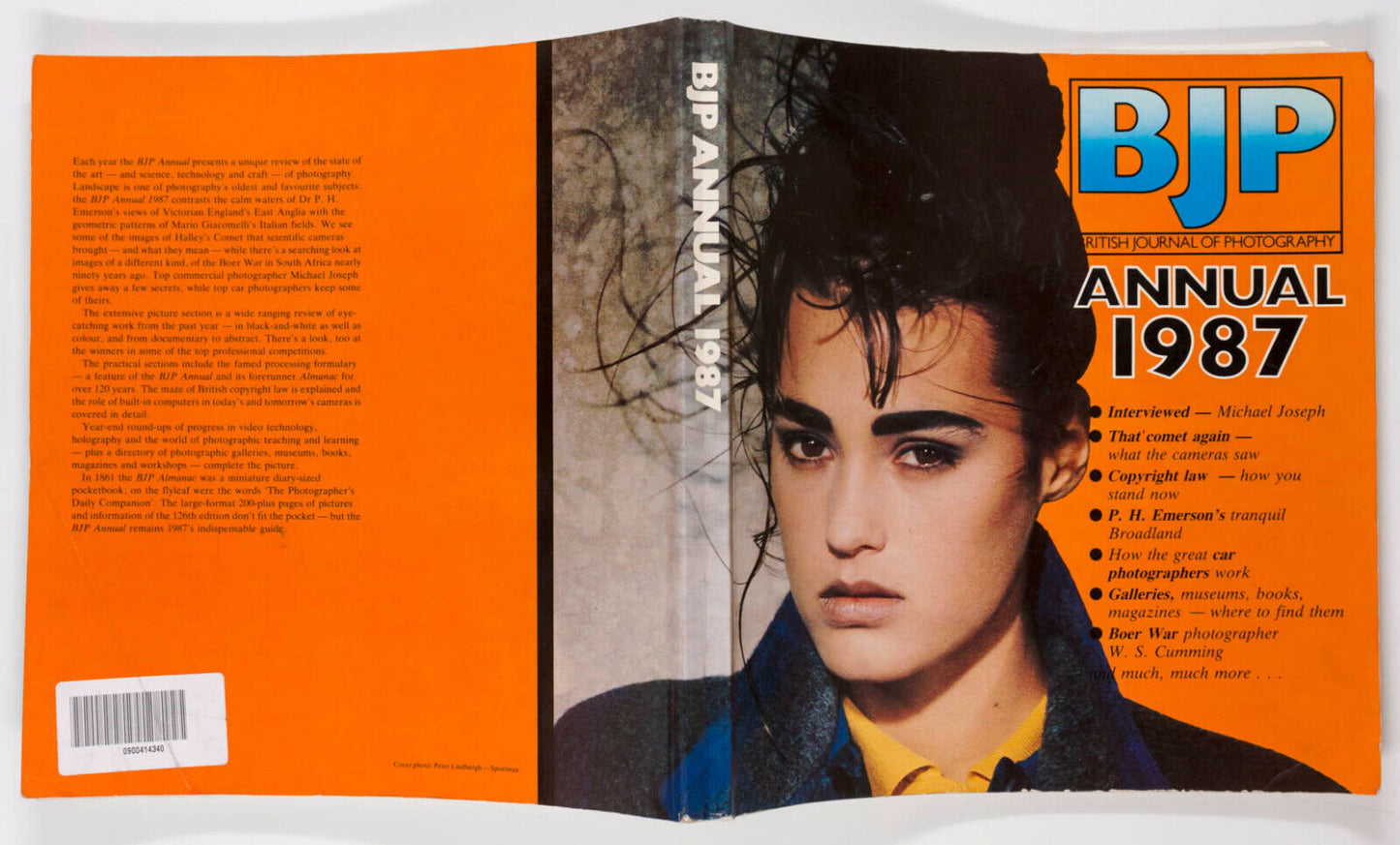 YASMIN LE BON by PETER LINDBERGH Michael Joseph W. S. Cumming BJP Annual 1987 UK