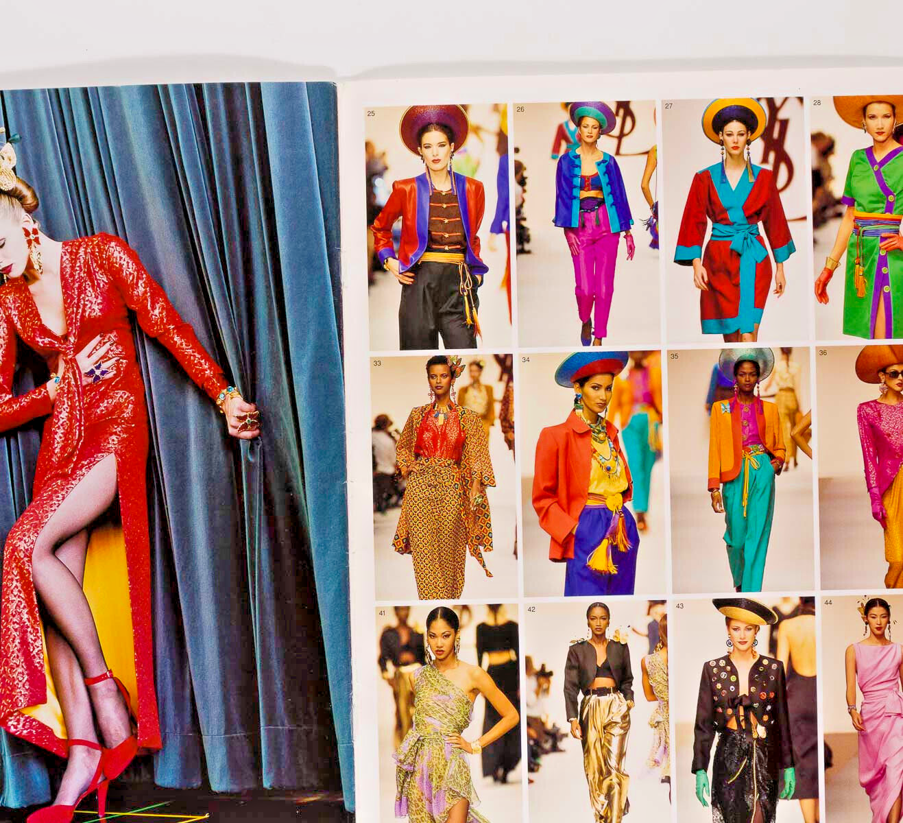 KATE MOSS Yasmeen Ghauri YSL Lookbook HELMUT NEWTON Yves Saint Laurent SS 1993