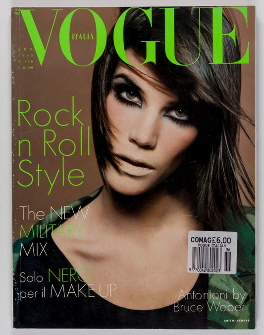 ANTONIONI by BRUCE WEBER Laurie Bird ROCK N ROLL STYLE Black makeup VOGUE ITALIA