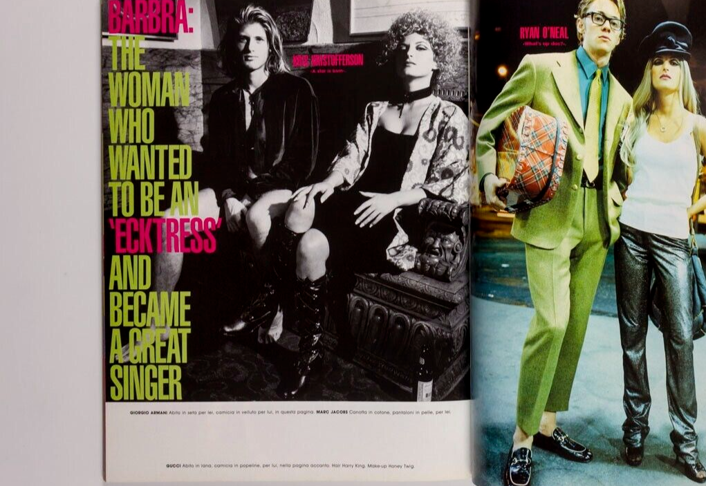 EVA HERZIGOVA Paul Cadmus BRUCE WEBER Streisand BEN KINGSLEY Beaton L'UOMO VOGUE