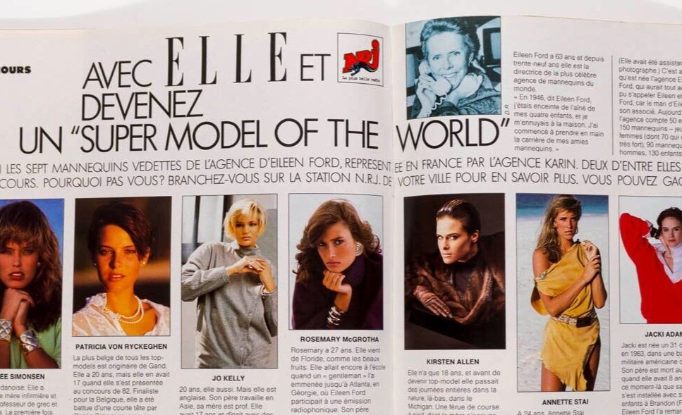 Talisa Soto TATJANA PATITZ Kristen McMenamy ESTELLE LEFEBURE Mickey Rourke ELLE
