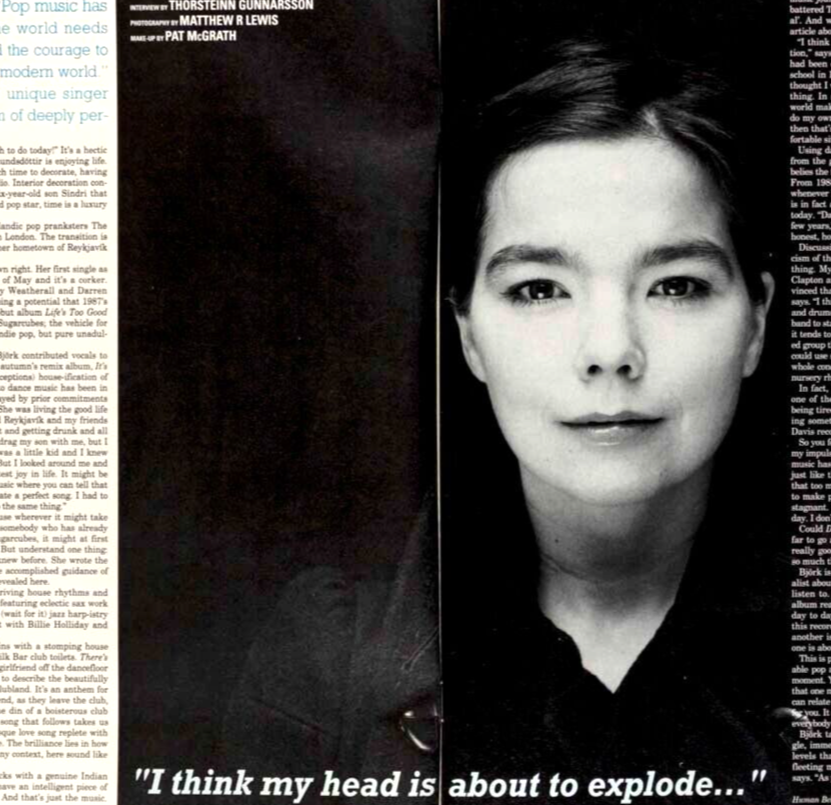 BJORK Judy Blame JAMIROQUAI i-D MAGAZINE May 1993 Chris Ofili MAMBO Croatia RAP