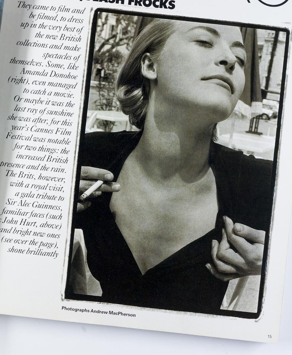 John Hurt GRETA SCACCHI Lisa Marie PET SHOP BOYS Terry O'Neill ELLE MAGAZINE vtg