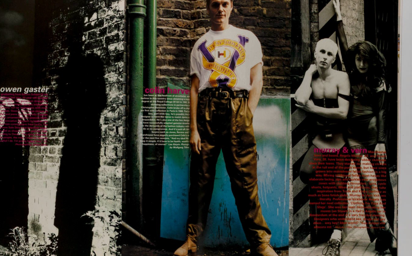 WOLFGANG TILLMANS Craig McDean DEXTER FLETCHER i-D magazine September 1992 HYPER