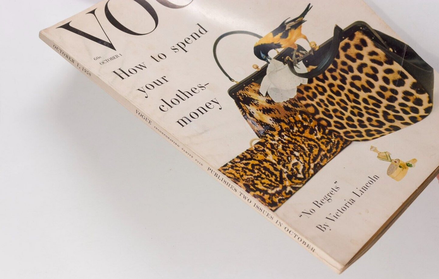 LEOPARD Tiffany's WILLIAM KLEIN Vogue magazine 1958 Oct IRVING PENN Suzy Parker