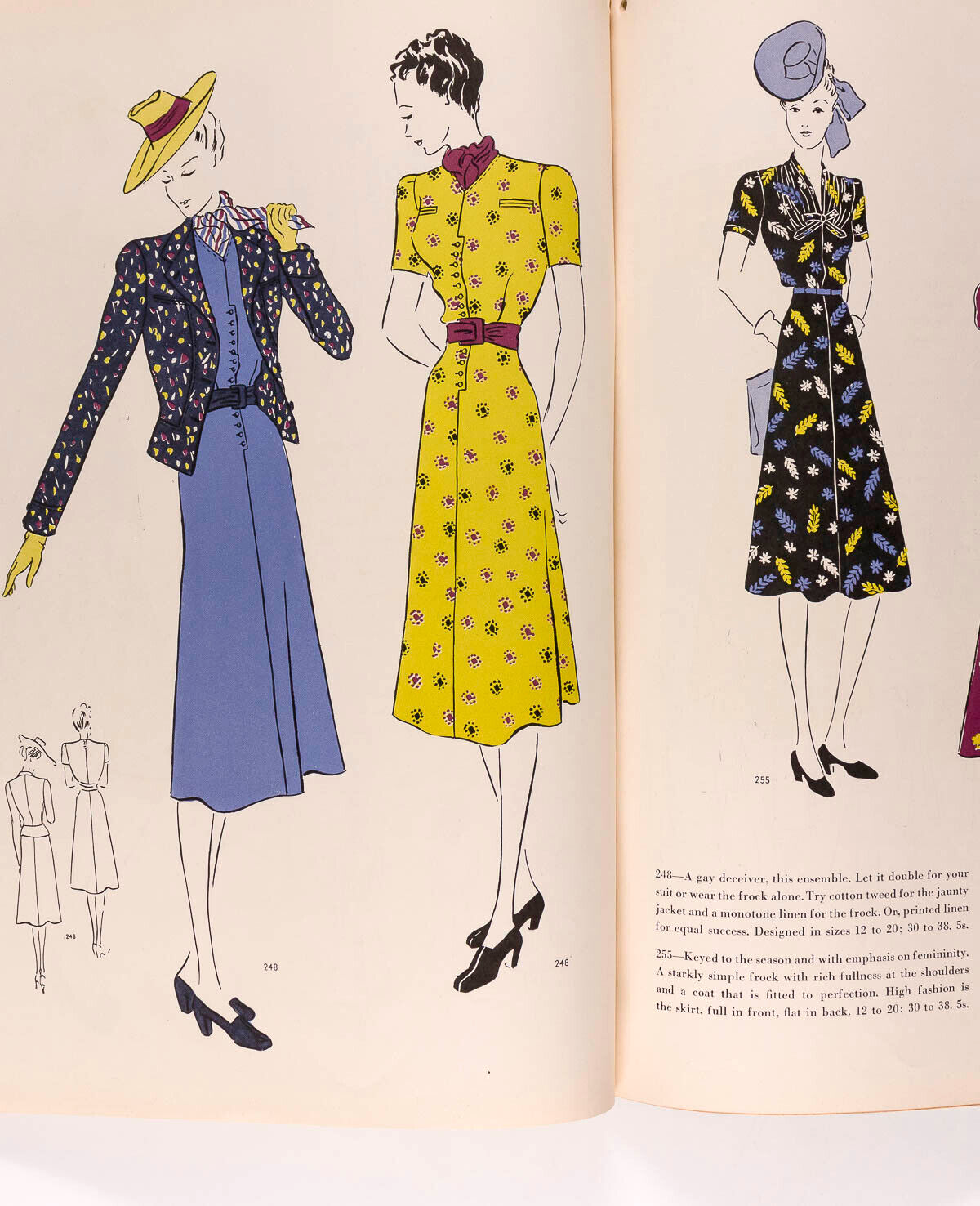 VOGUE Pattern Book magazine June July 1939 vtg 30s FASHION Maureen Stanley WOOL