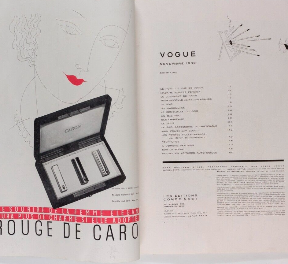 Pierre Mourgue SCHIAPARELLI Montherlant PARIS VOGUE Nov 1932 Hoyningen-Huene RBW