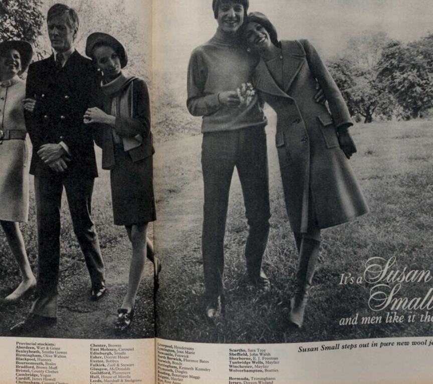 Veruschka JAGUAR XJ6 Jack Webber TELEGRAPH magazine September 1968 Mediums AVON