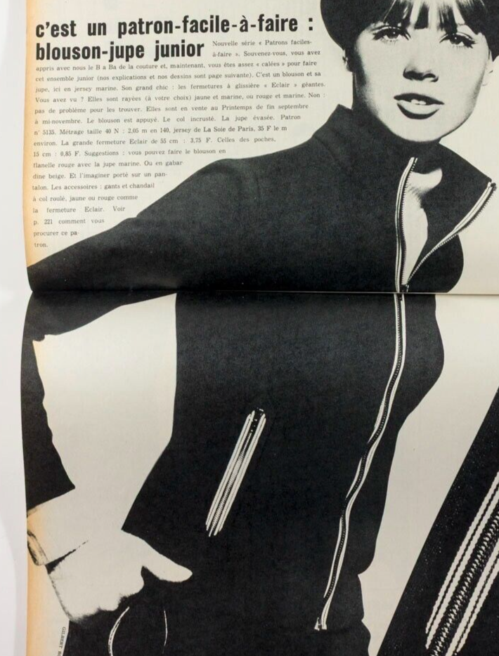 Nicole De Lamarge FRANCOISE HARDY Sylvie Vartan ELLE September 1965 Peter Knapp