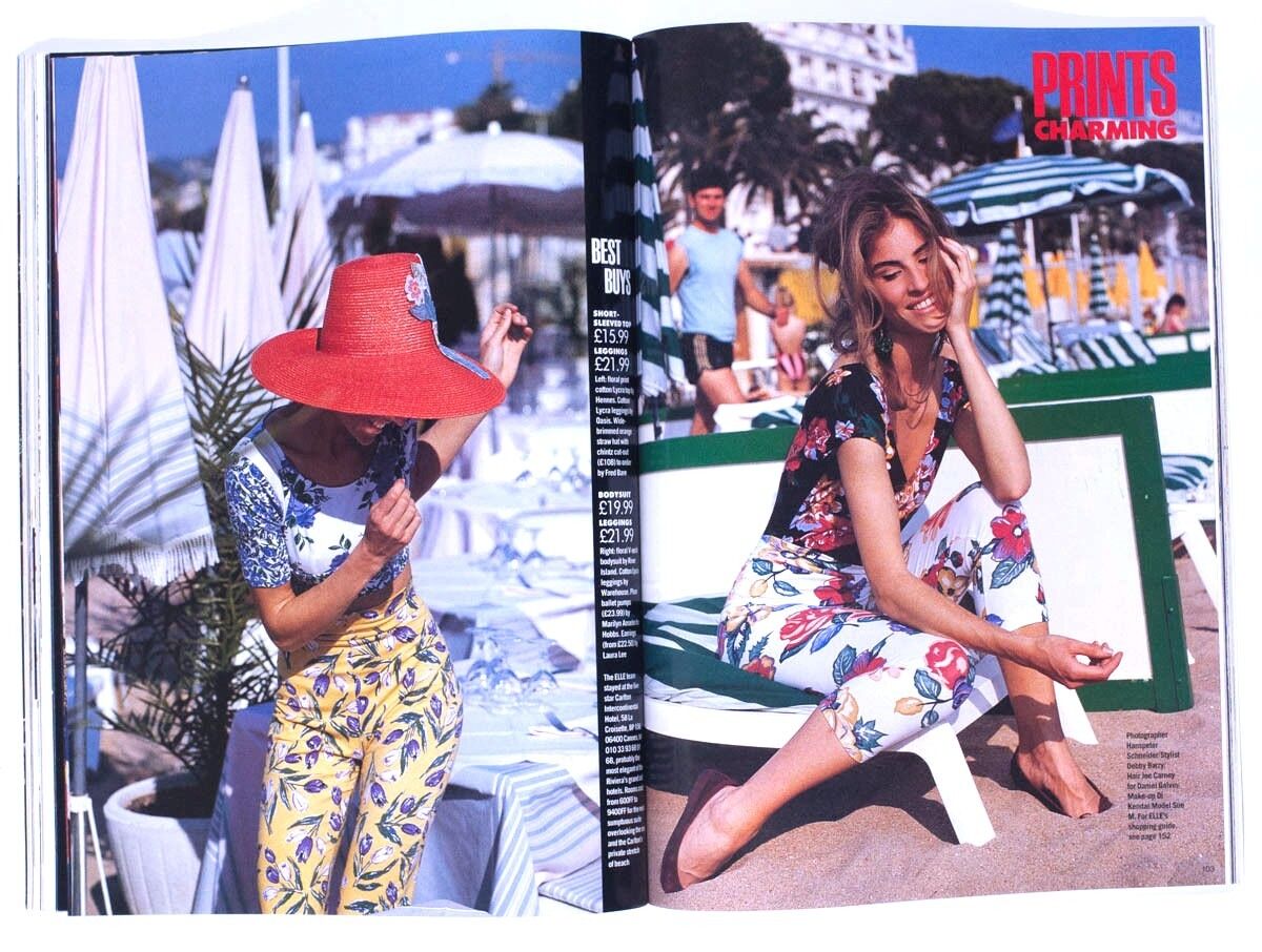 SEAN YOUNG Johnny Depp MARK BORTHWICK Pam Hogg DV8 ELLE MAGAZINE AUGUST 1990