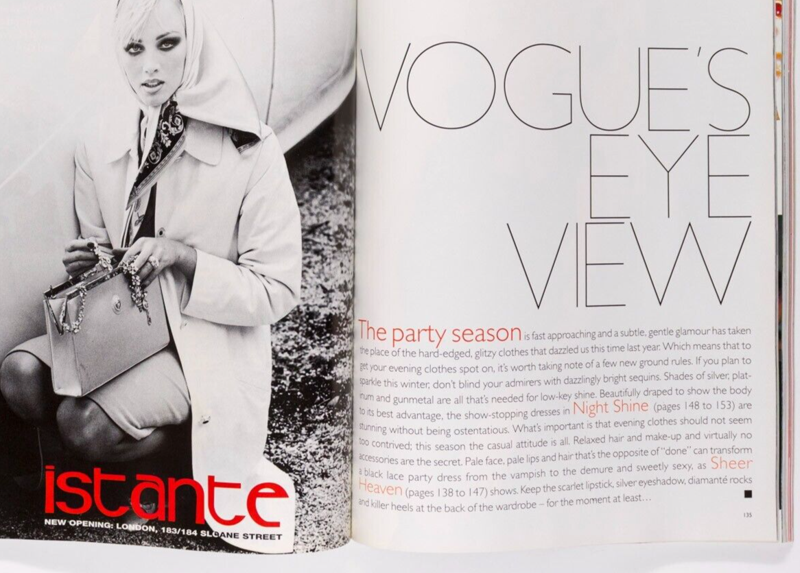 CLAUDIA SCHIFFER Paula Yates STEVEN KLEIN Vogue November 1995 30th birthday gift