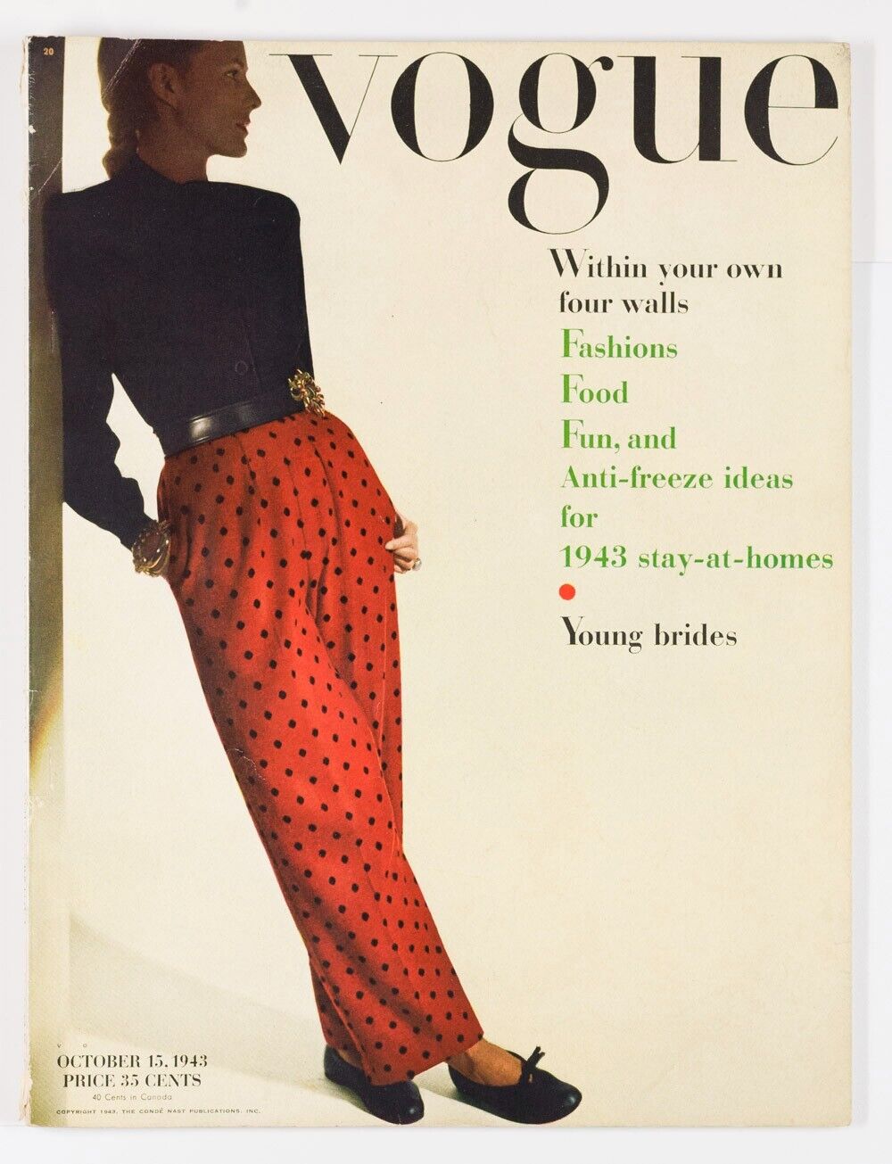 BARBARA TULLGREN Joffe STAY AT HOMES Polka dots WWII Brides PATTERNS Food VOGUE