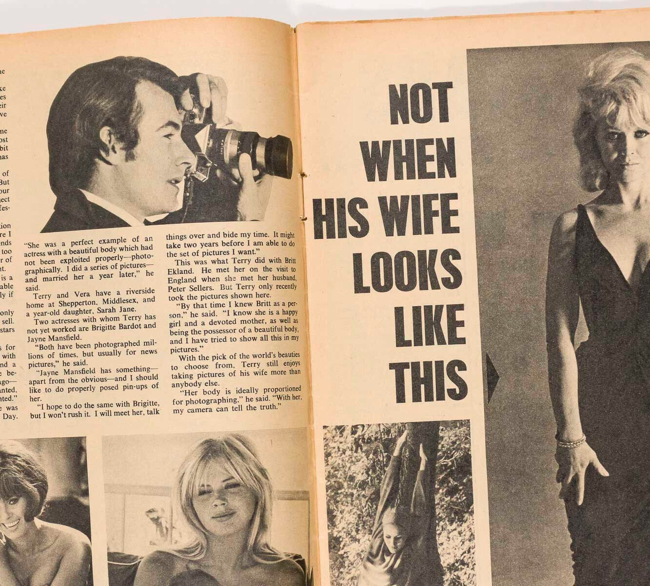Marianne Faithfull TERRY O'NEILL Britt Ekland JOANNA DUNHAM Titbits magazine 60s
