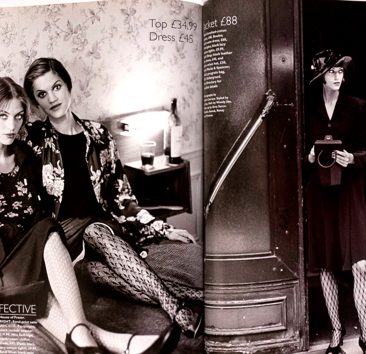 Tatjana Patitz LAETITIA CASTA Perry Ogden MARIE CLAIRE December 1994 Liberace UK