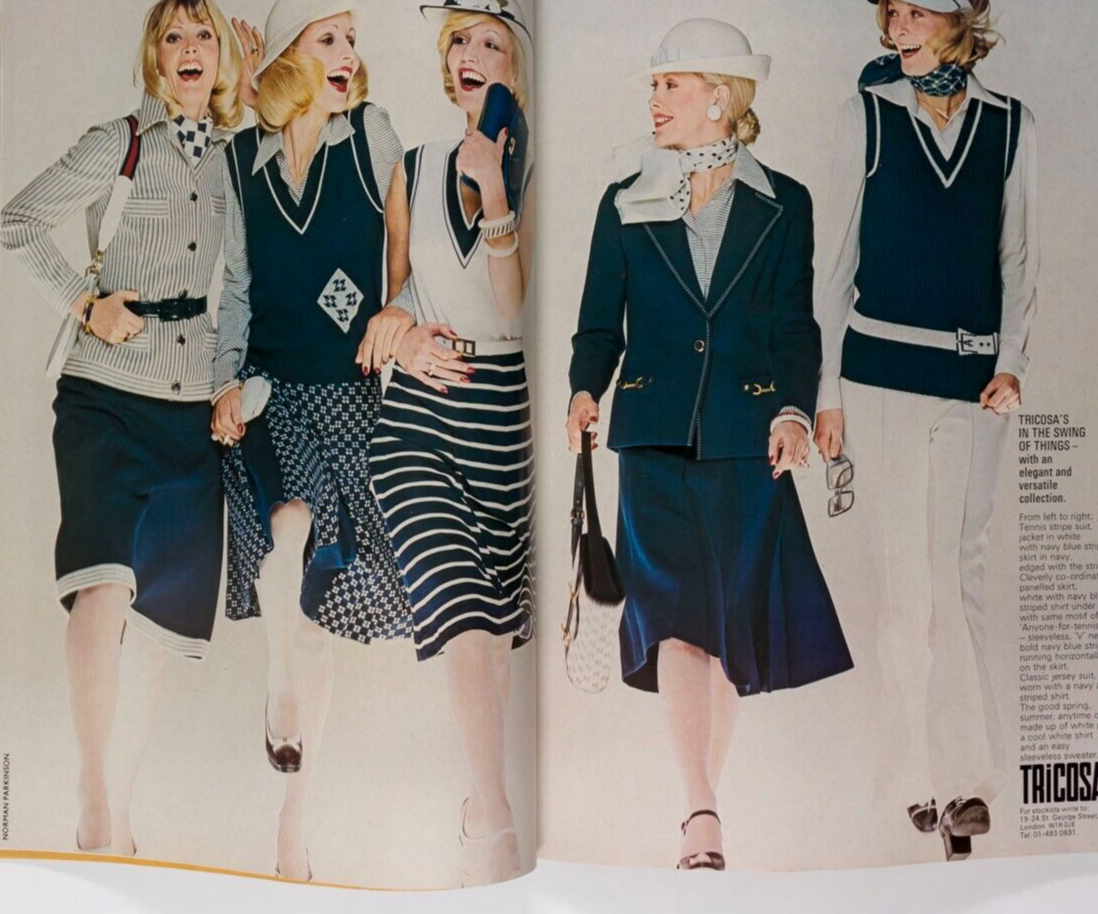 Toscani NORMAN PARKINSON Nina Campbell VOGUE February 1975 50th birthday present