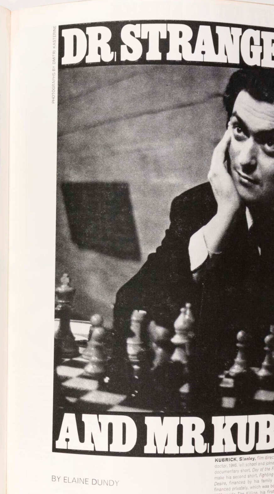 STANLEY KUBRICK INTERVIEW Peter Sellers DR STRANGELOVE OnSet UK fashion magazine